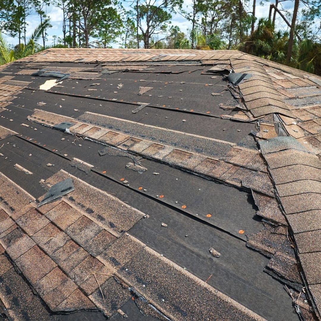 Signs of Rosenberg Roof Damage Caused by Wind - Amstill Roofing Company