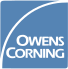 Owens Corning logo light blue