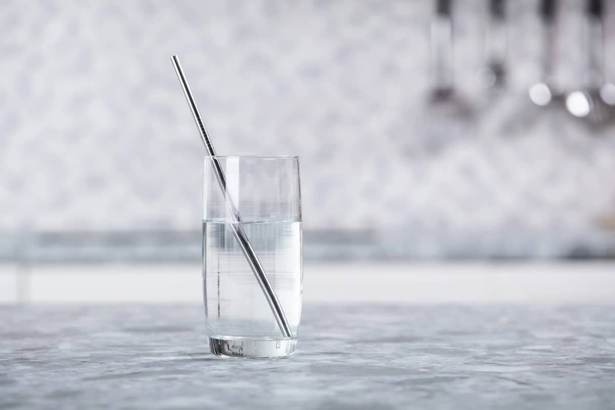 a clean water glass