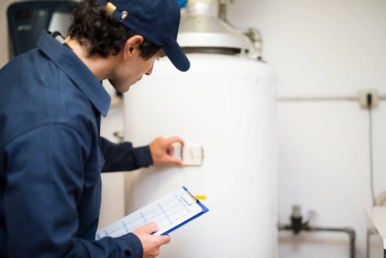 water heater large drain