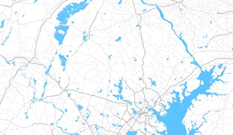 map view of maryland