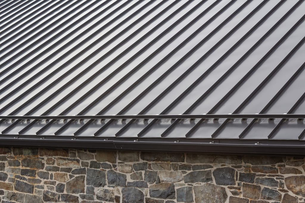 Standing seam modern metal roof