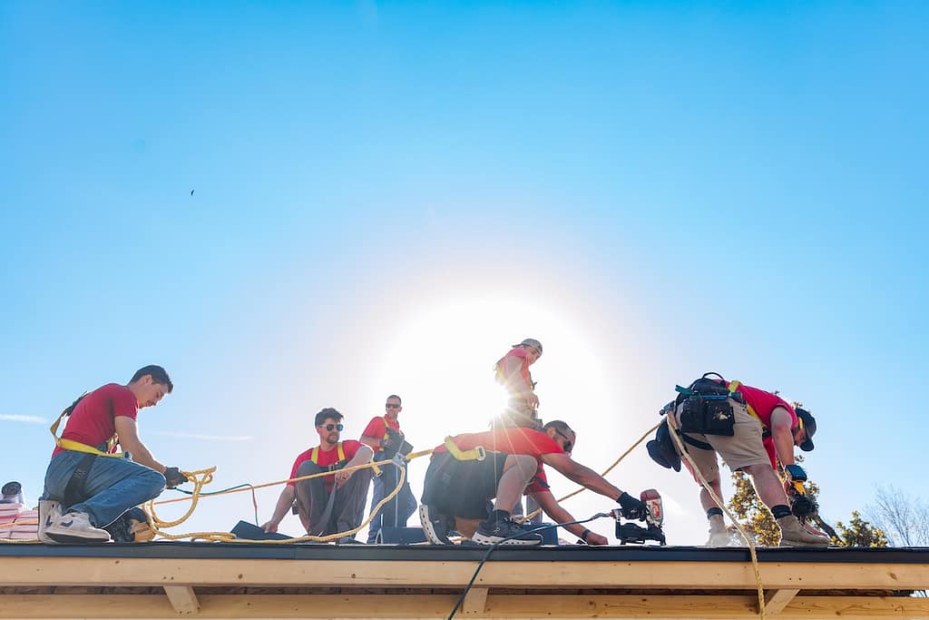 Heartland roofing workers