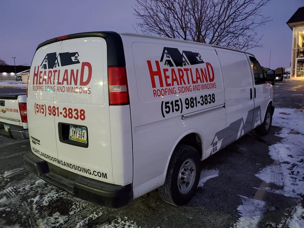 Heartland roofing truck