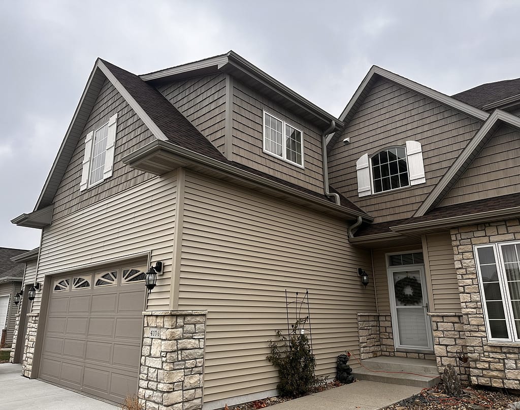A house with a new roof
