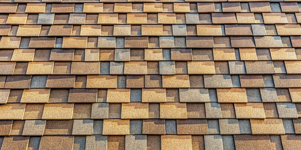 brown and tan architectural shingles
