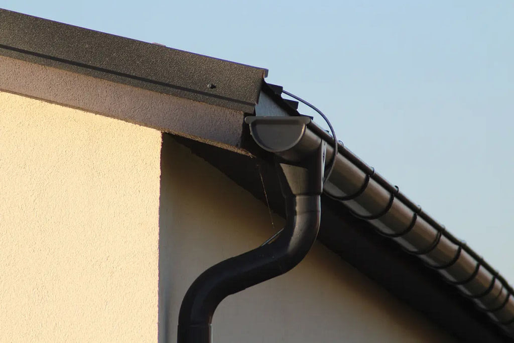 black metal gutters