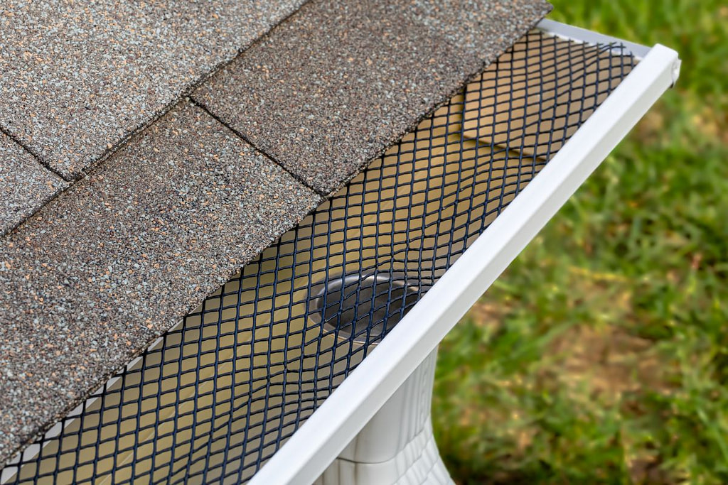 a gutter guard is installed