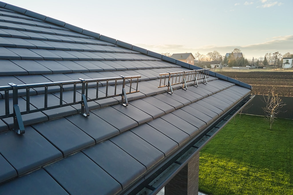 metal shingles on roof