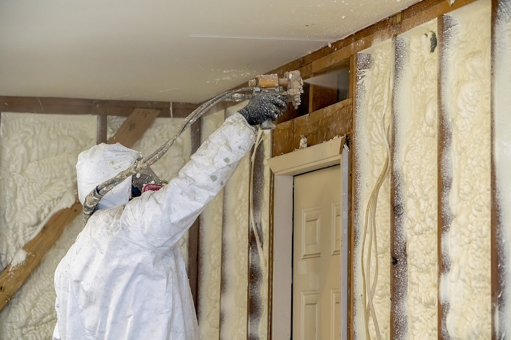 Spray foam insulation