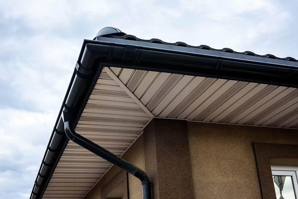 how to install soffit vents view from above the roof