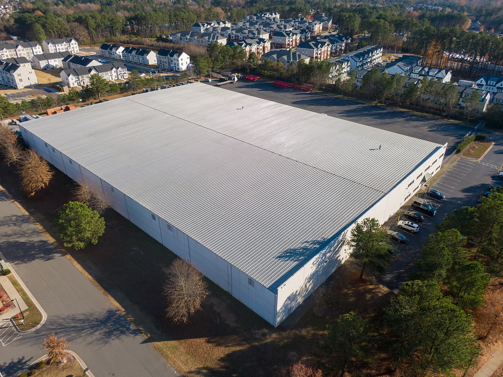 low slope commercial roof