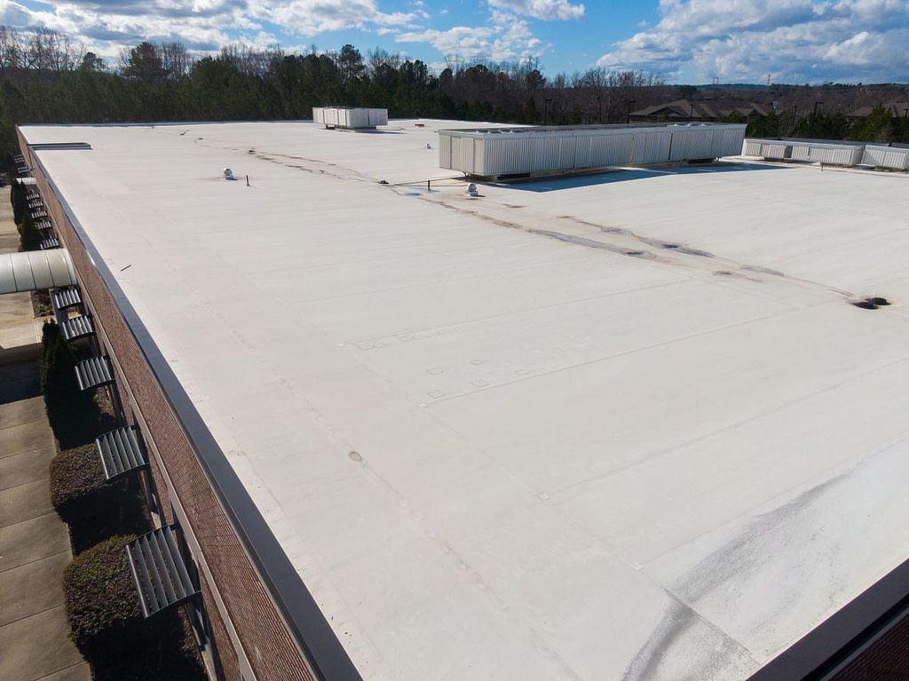 commercial roof with TPO