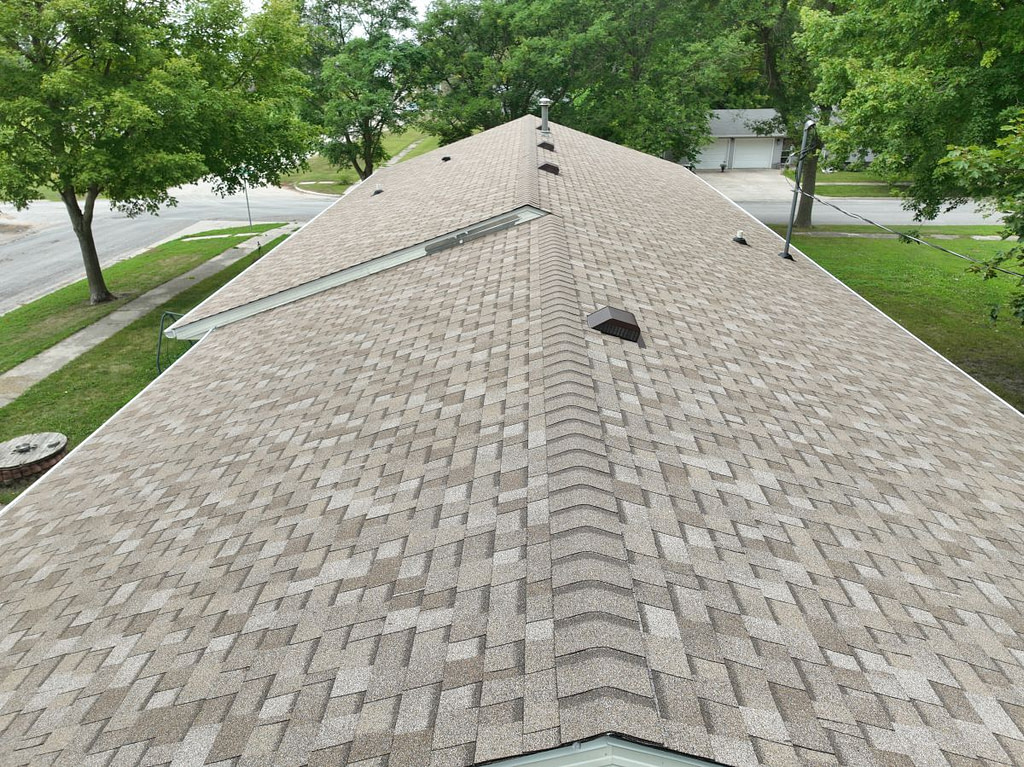 Close-up of a shingle roof
