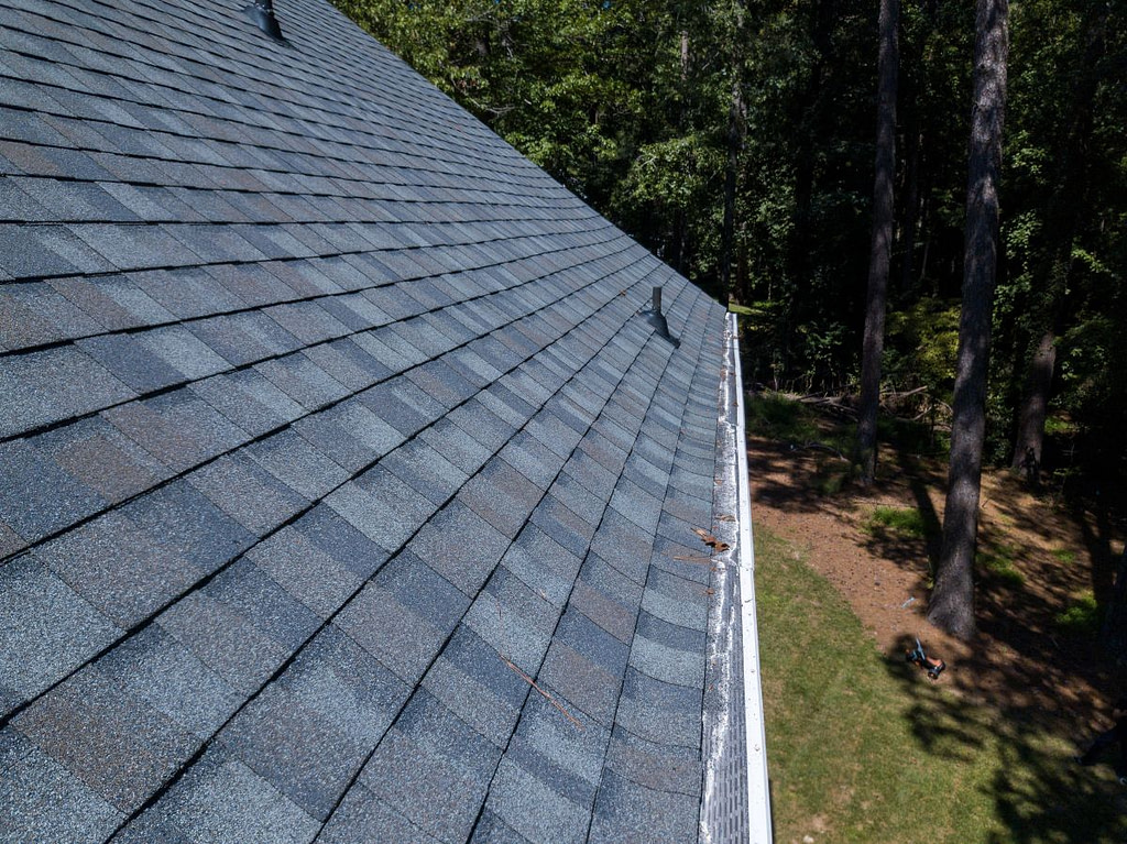 grey architectural shingles