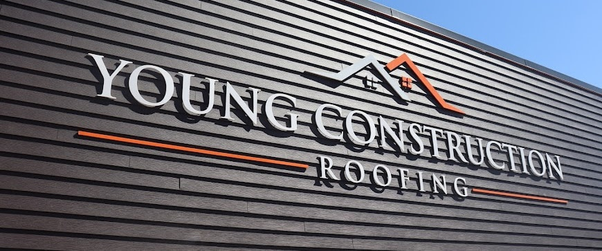 Sign for Young Construction Roofing