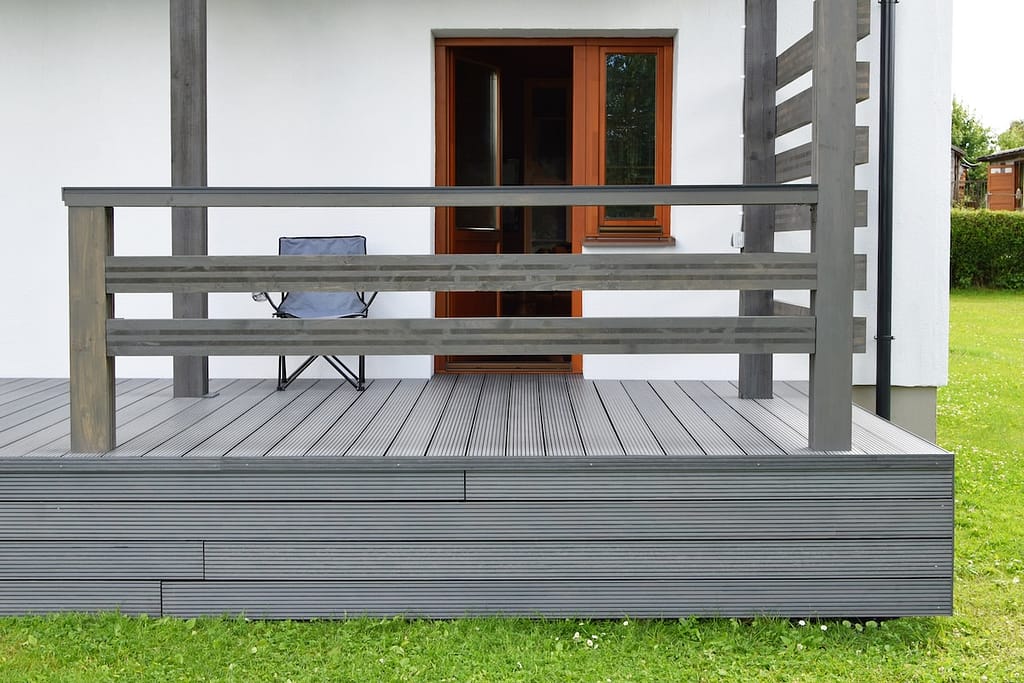 Grey composite deck