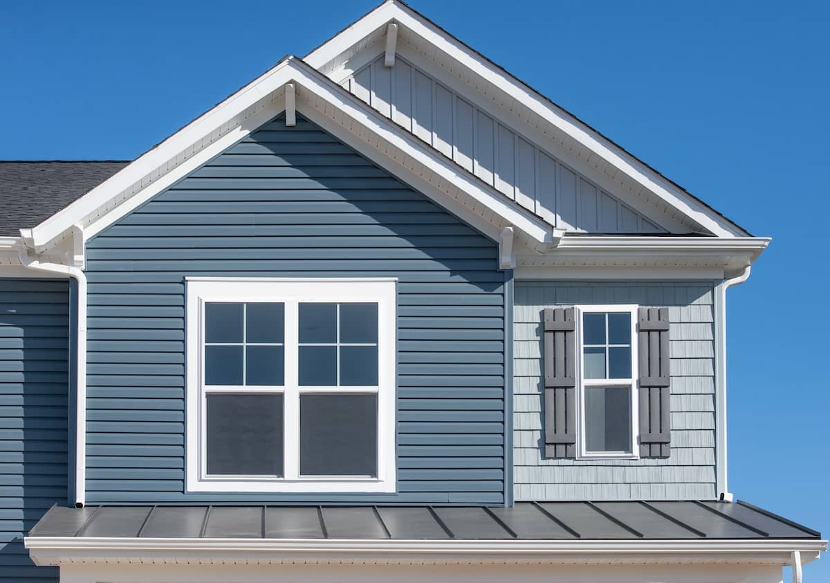metal trim house