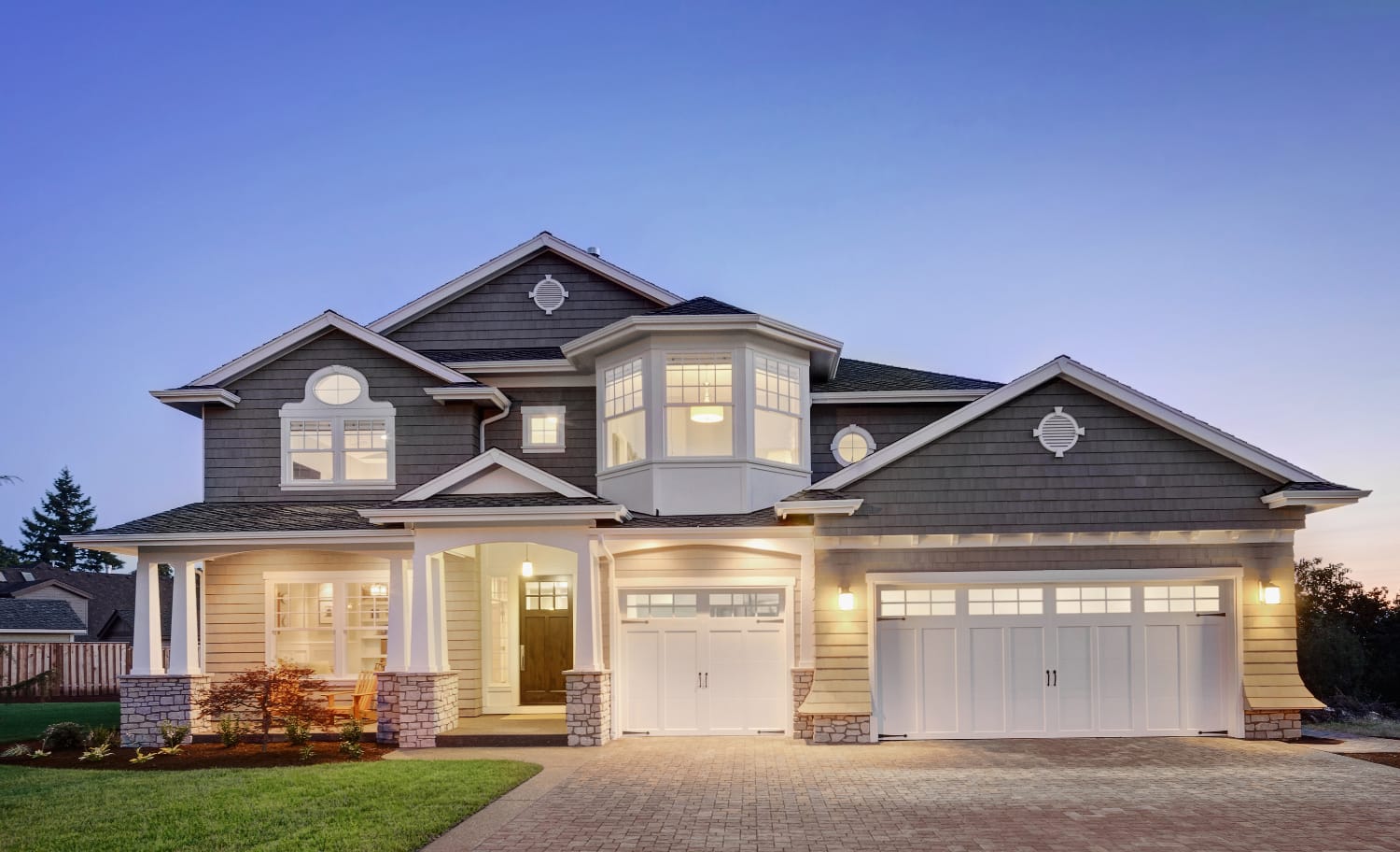 a completely colored house