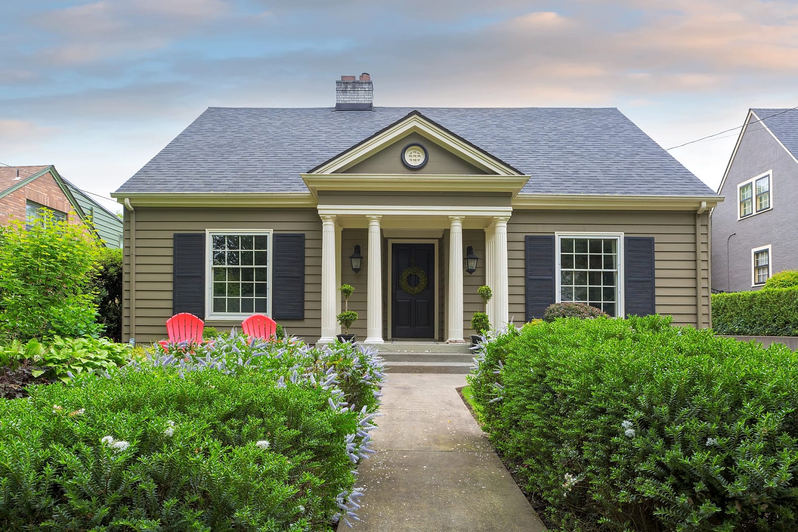 portland home with shingle roof