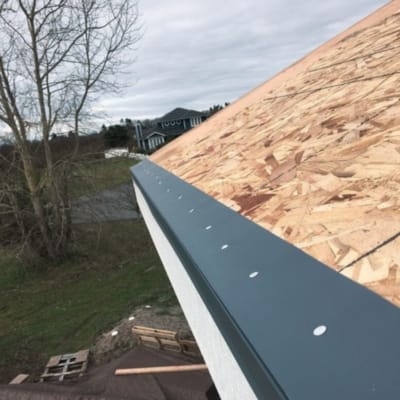 Drip edge close up
