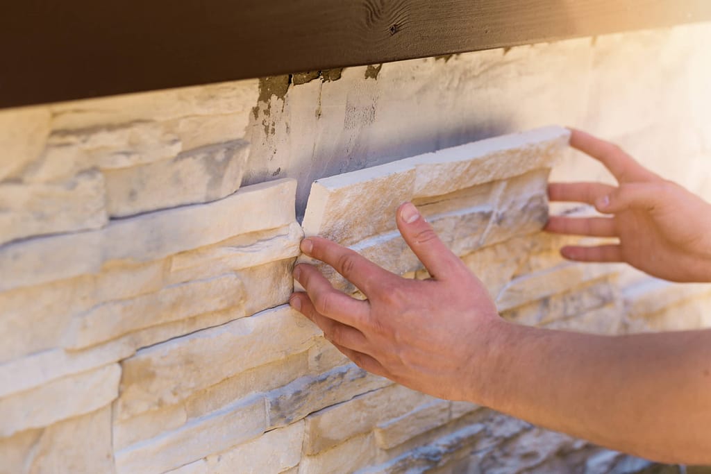 house siding options: stone veneer