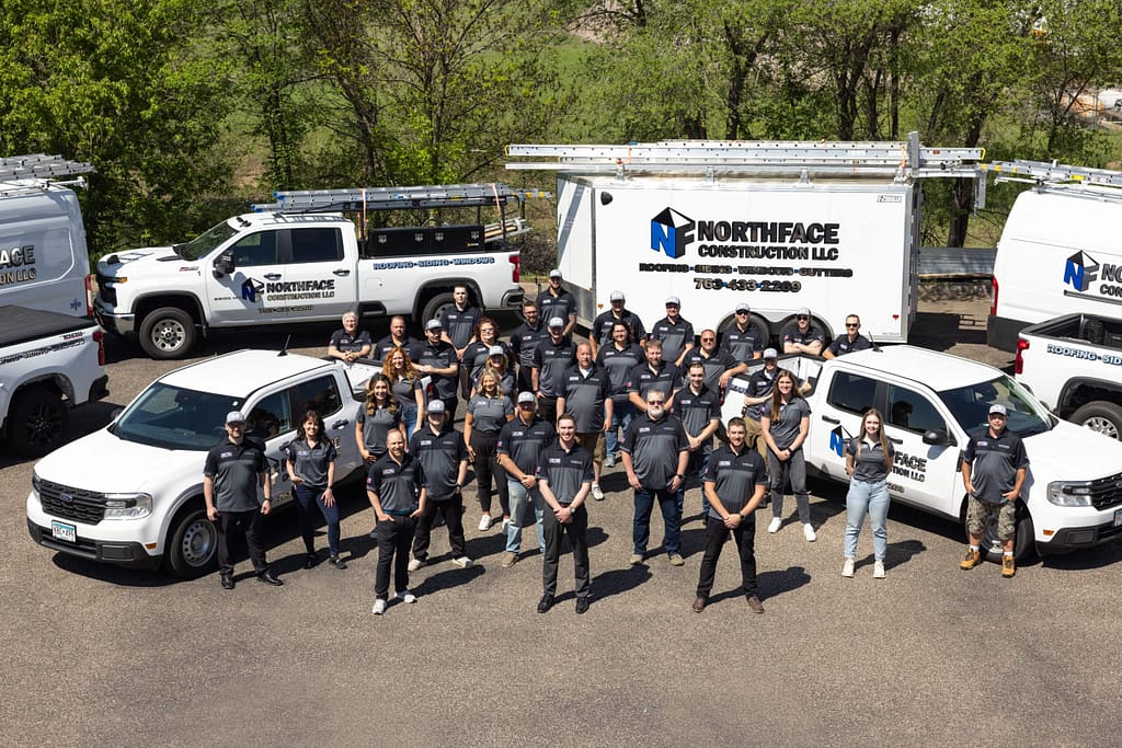 northface team out by trucks