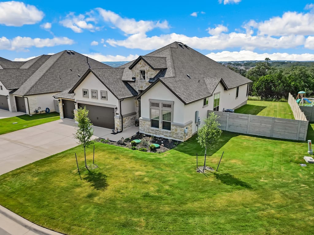 Family home with new roofing