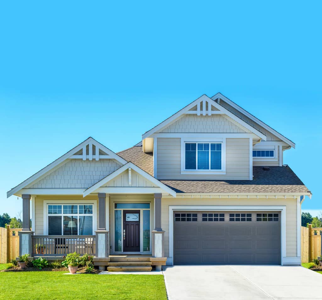 Tan house in Forest Lake
