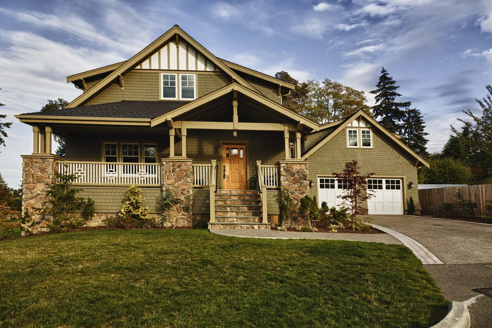 green tone house