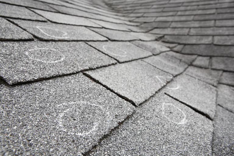 a bunch of hail damage on roof