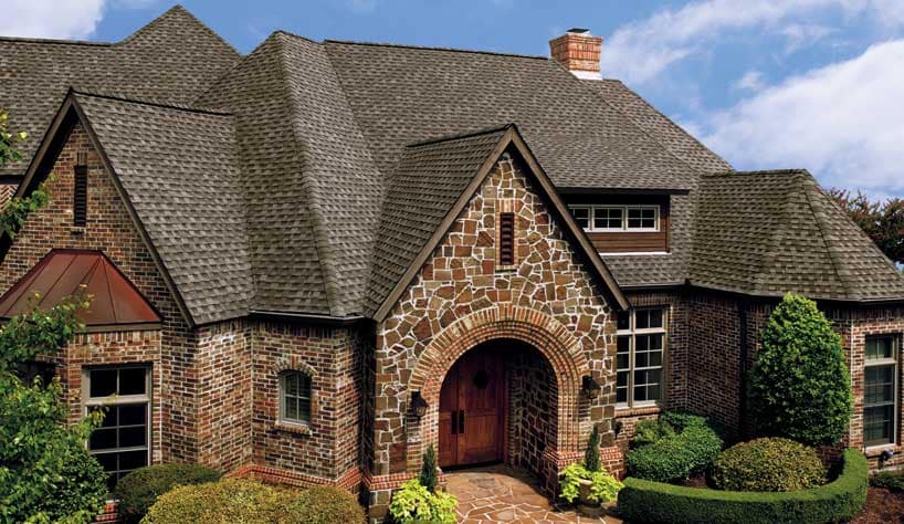 roofing; GAF Timberline Shingles on beautiful home