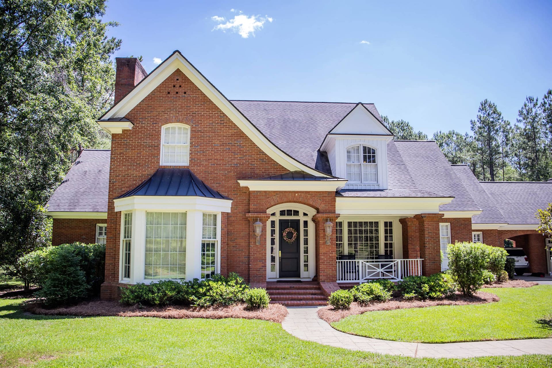 red brick house