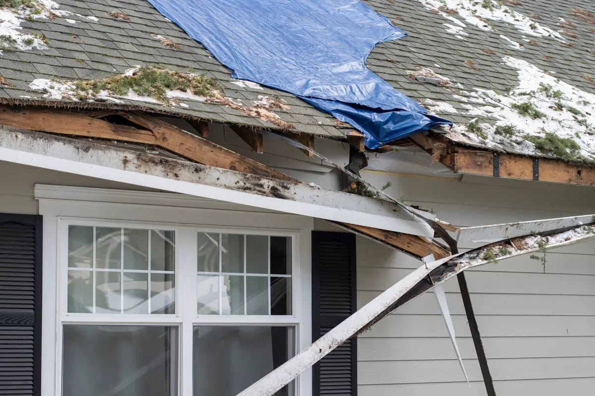 broken gutter