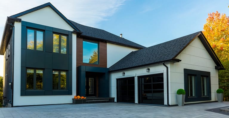 Luxurious custom built roof of house