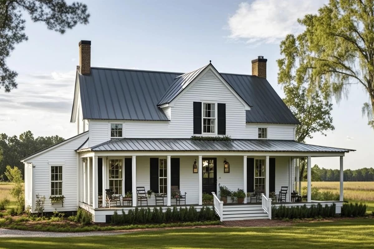small modern farm house exterior