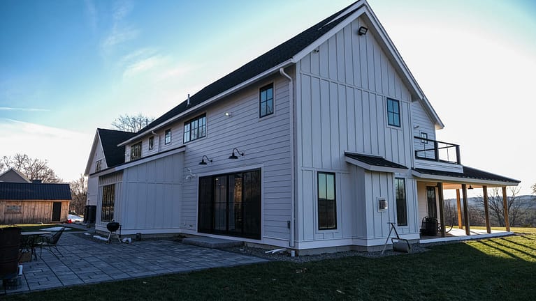 fiber cement siding vs vinyl-home with hardie board siding on all exterior walls