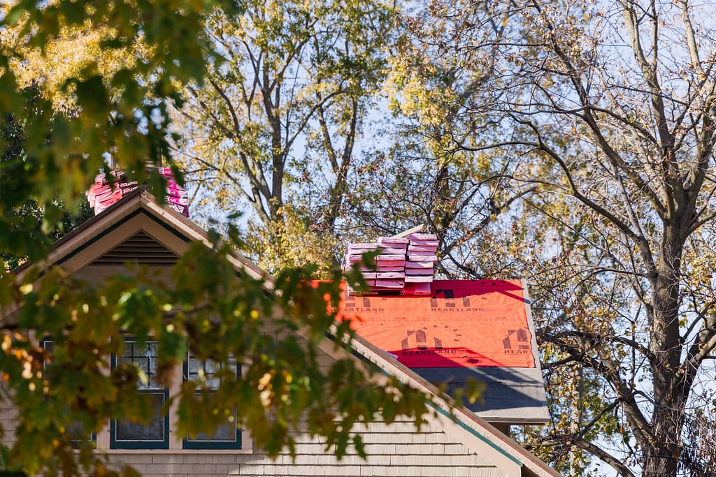 Roof install on an Iowa home.