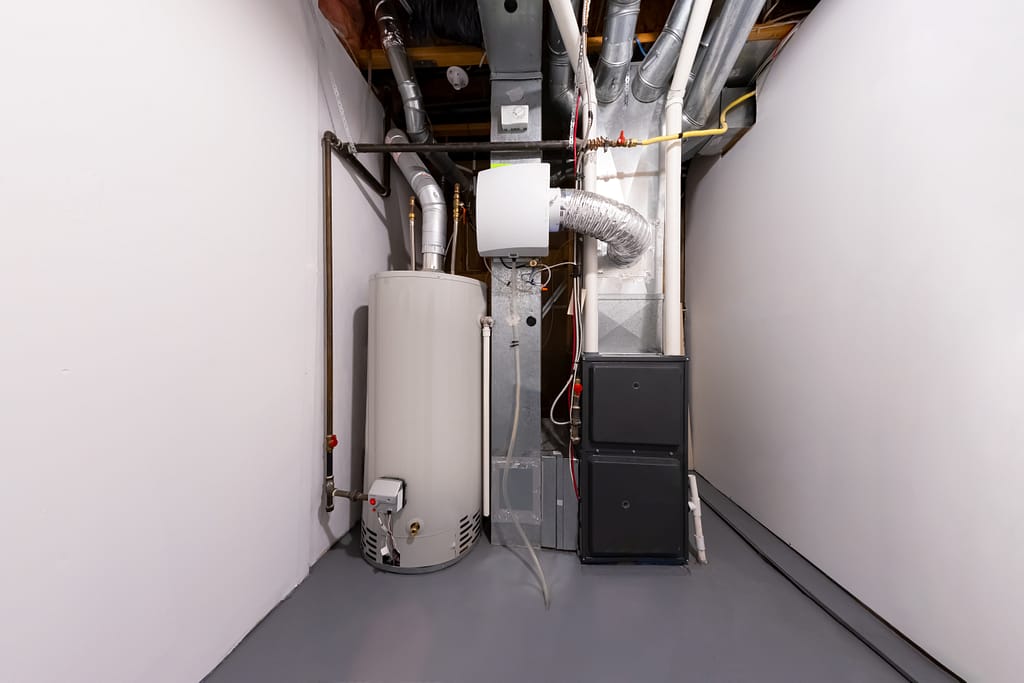 high efficiency gas furnace A home high efficiency furnace. Furnace Dual Stage Electronically Commutated Motors. Motor Upflow/Horizontal Furnace Multi-Speed Two-Stage Energy efficient a humidefier and a water heater.
