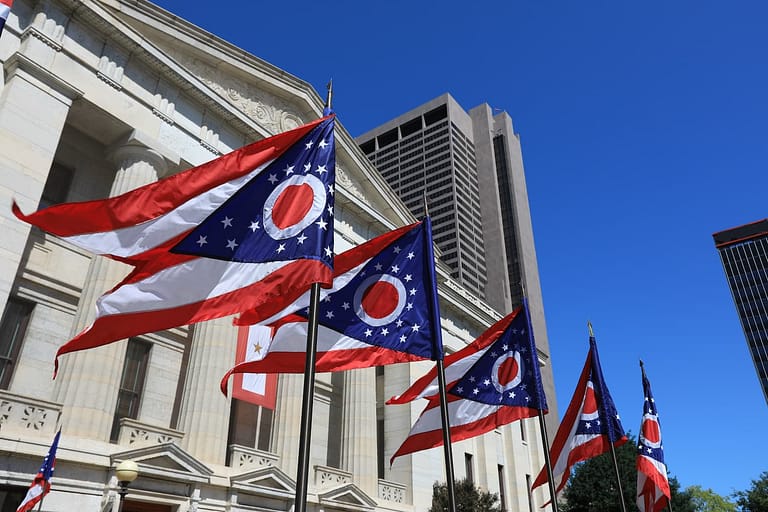 Things to Do in Mason Ohio flags