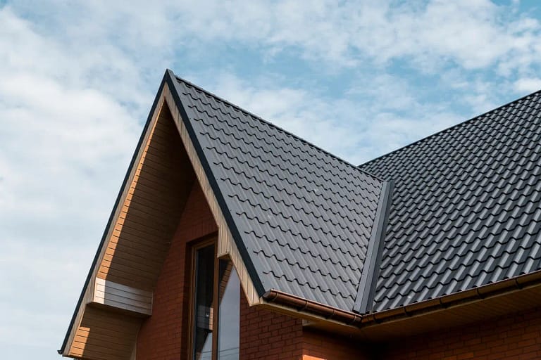 metal shingle roof