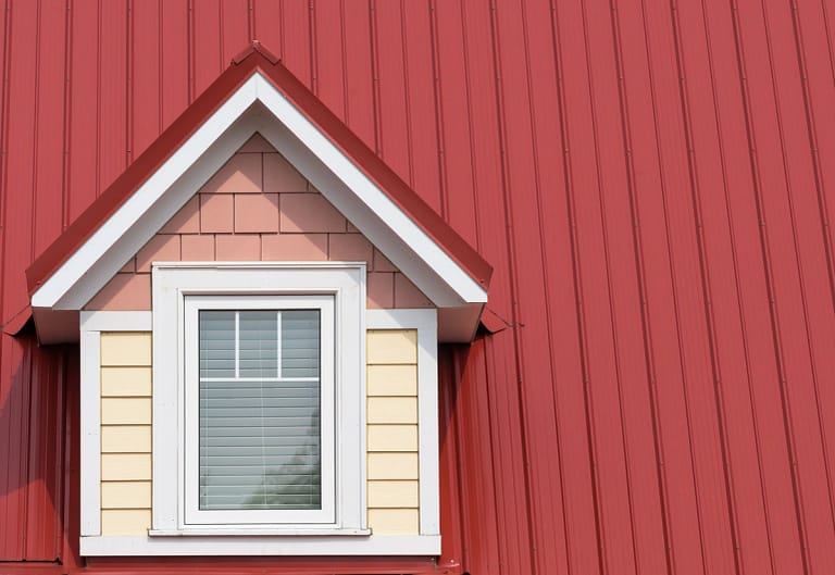 red metal roof