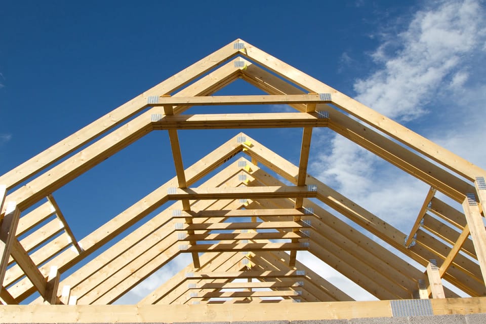 parts of a roof rafters
