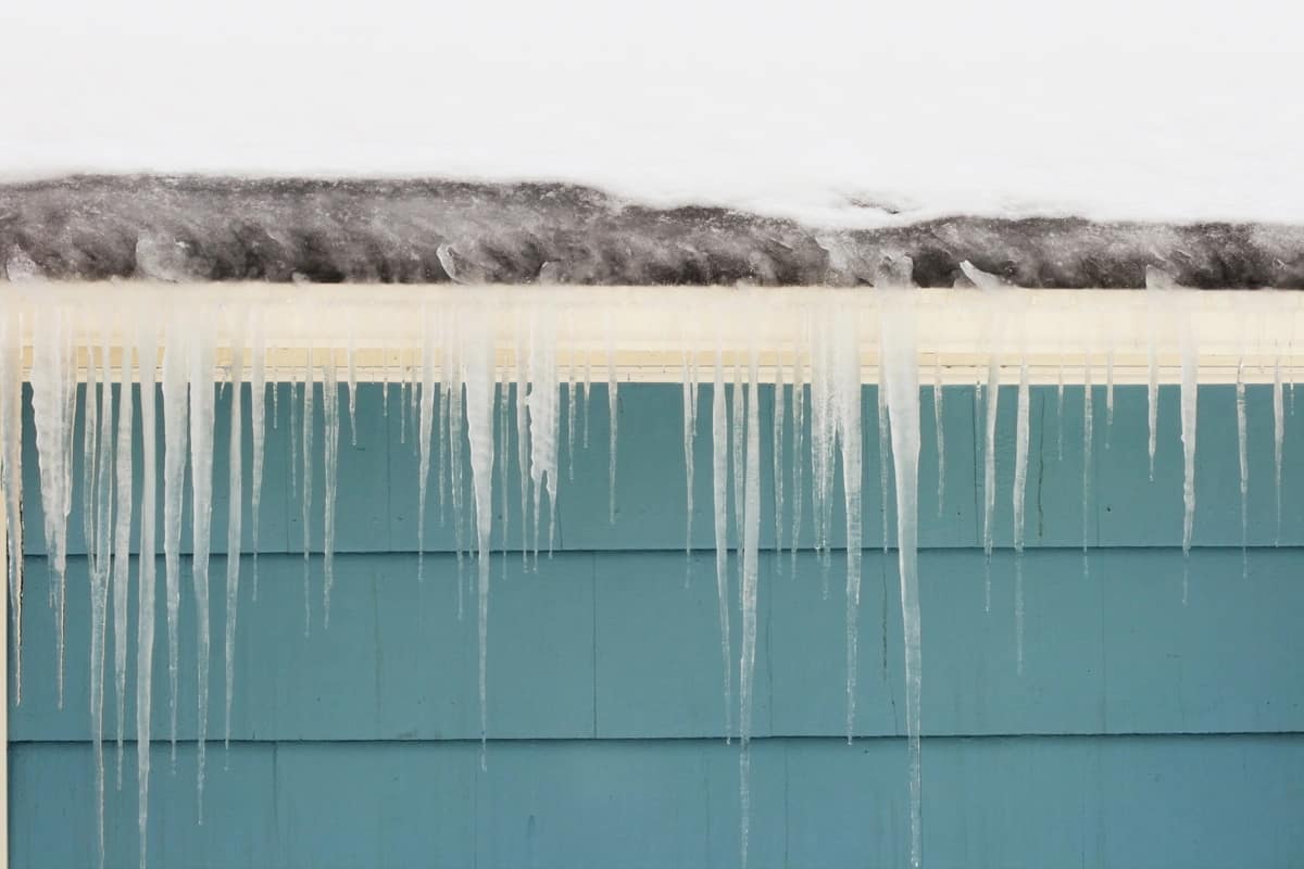 icicles on roof