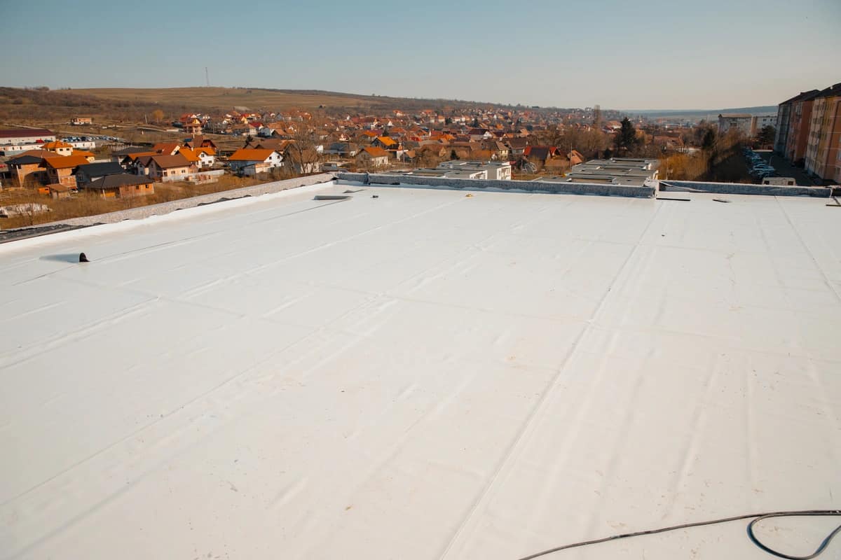 white flat roof
