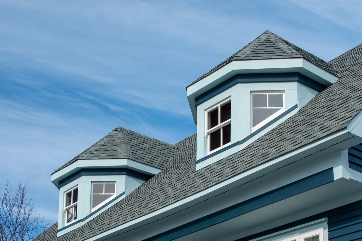 gray shingle roof