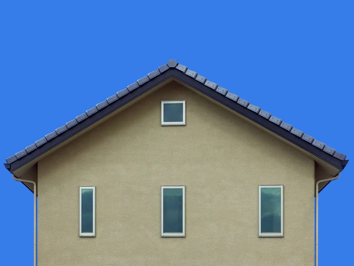 side of a gable roof
