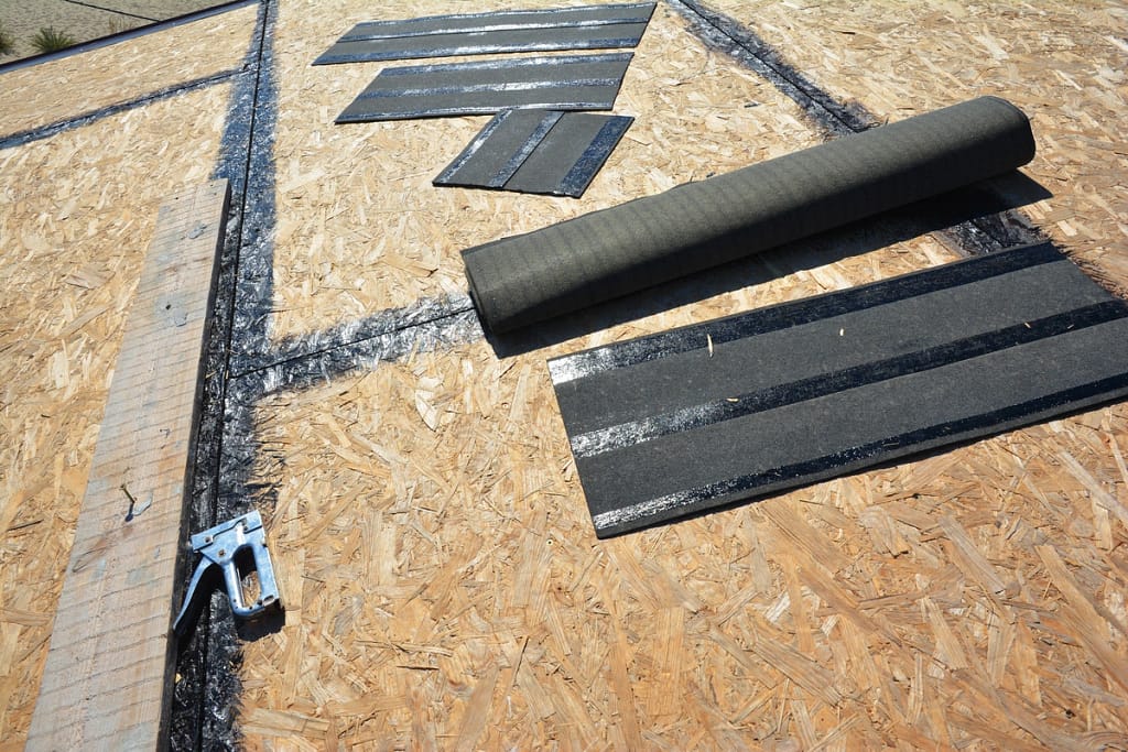roof decking on a home install