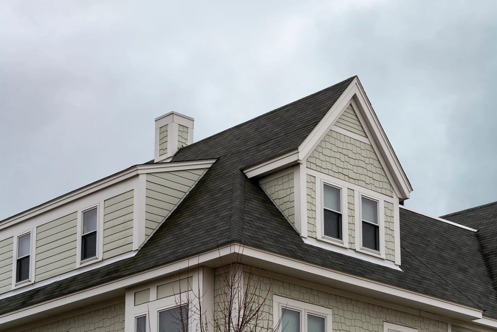 light vinyl siding home