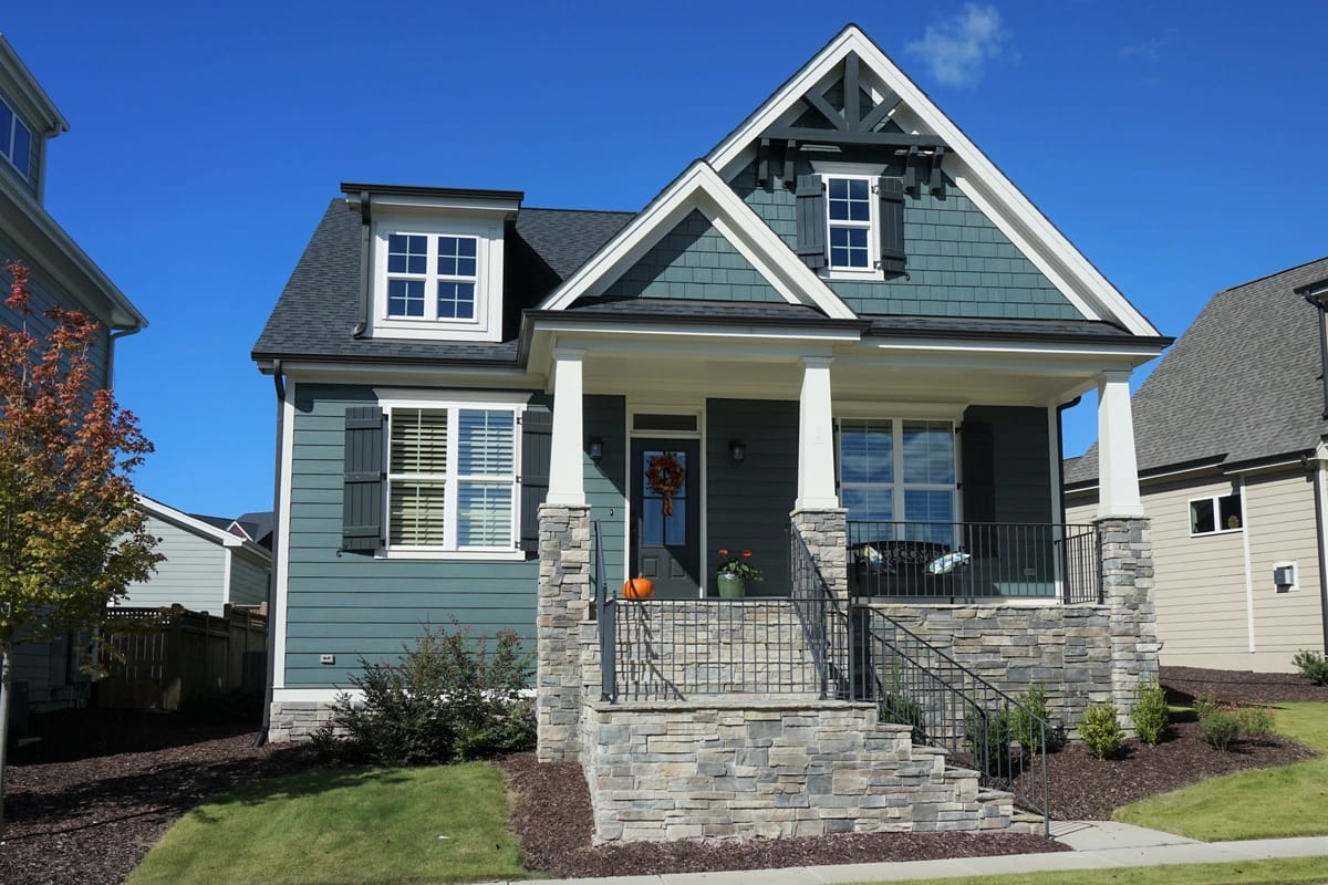 teal siding for home